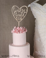 CAKE TOPPER wood wedding cake topper, wooden cake topper4