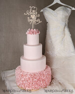 CAKE TOPPER wood wedding cake topper, wooden cake topper3