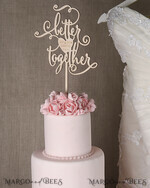 CAKE TOPPER wood wedding cake topper, wooden cake topper3