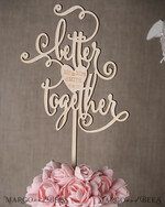 CAKE TOPPER wood wedding cake topper, wooden cake topper3