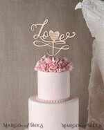 CAKE TOPPER wood wedding cake topper, wooden cake topper3