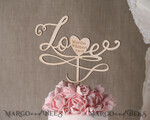 CAKE TOPPER wood wedding cake topper, wooden cake topper3