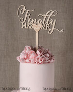 CAKE TOPPER wood wedding cake topper, lasercut wooden cake topper4