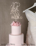 CAKE TOPPER wood wedding cake topper, wooden cake topper3
