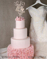 CAKE TOPPER wood wedding cake topper, lasercut wooden cake topper3
