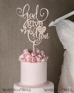 CAKE TOPPER wood wedding cake topper, lasercut wooden cake topper3