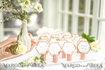 PLACE CARDS / TABLE CARDS Luxury Premium Glitter/ Gold/ Silver/ Rose Gold Elegant Geometric Copper Wedding Place Cards, Modern Name Tags for Your Wedding Tables, Unique Wedding Stationery, Copper foil printout, Custom Escort Cards9