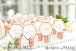 PLACE CARDS / TABLE CARDS Luxury Premium Glitter/ Gold/ Silver/ Rose Gold Elegant Geometric Copper Wedding Place Cards, Modern Name Tags for Your Wedding Tables, Unique Wedding Stationery, Copper foil printout, Custom Escort Cards9