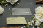 PLACE CARDS / TABLE CARDS Luxury Premium Glitter/ Gold/ Silver/ Rose Gold Minimalist Geometric Green Wedding Place Cards, Delicate Transparent Vellum Wedding Name Tags with Gold Twine, Modern Wedding Stationery, Custom Escort Cards4