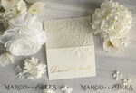 PLACE CARDS / TABLE CARDS Luxury Premium Glitter/ Gold/ Silver/ Rose Gold Elegant Embossed Ivory Wedding Place Cards, Small Table Cards with Gold Foil Border, Tent Cards, Escort Cards, Name Cards, Ecru Table name cards, Personalized wedding decor, Editable Text6