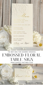 PLACE CARDS / TABLE CARDS Luxury Premium Glitter/ Gold/ Silver/ Rose Gold Elegant Embossed Ivory Wedding Place Cards, Small Table Cards with Gold Foil Border, Tent Cards, Escort Cards, Name Cards, Ecru Table name cards, Personalized wedding decor, Editable Text6