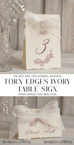 PLACE CARDS / TABLE CARDS Luxury Premium Glitter/ Gold/ Silver/ Rose Gold Elegant Fine Art Hand-Torn Edges Ivory Wedding Place Cards, Small Table Cards, Tent Cards, Escort Cards, Name Cards, Ecru Table name cards, Personalized wedding decor, Editable Text3