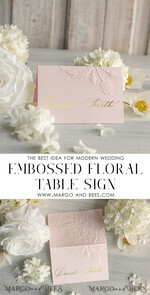 PLACE CARDS / TABLE CARDS Luxury Premium Glitter/ Gold/ Silver/ Rose Gold Elegant Embossed Blush Wedding Place Cards, Small Table Cards with Gold Foil Border, Tent Cards, Escort Cards, Name Cards, Ecru Table name cards, Personalized wedding decor, Editable Text6