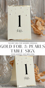 PLACE CARDS / TABLE CARDS Luxury Premium Glitter/ Gold/ Silver/ Rose Gold Luxury Handmade Wedding Place Card with Gold Foil & Pearls, Small Table Cards with delicate ribbon, Tent Cards, Escort Cards, Name Cards, Personalized wedding decor, Editable Text5