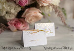 PLACE CARDS / TABLE CARDS Luxury Premium Glitter/ Gold/ Silver/ Rose Gold Gold foil Wedding Place Cards, White Wedding Escort Card, with Gold Twine, Elegant place cards, Table name cards, Personalized wedding decor, Editable Text4