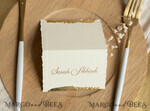 PLACE CARDS / TABLE CARDS Luxury Premium Glitter/ Gold/ Silver/ Rose Gold Romantic Gold Foil Wedding Place Cards, Ivory Wedding Escort Card with deckled edges, Elegant place cards, Personalized wedding decoration5