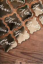 PLACE CARDS / TABLE CARDS Luxury Premium Glitter/ Gold/ Silver/ Rose Gold Gold Acrylic Place Cards, 3D Gold Luxurious Wedding Seating Name Card, Elegant Acrylic Wedding Name Tags, Custom Laser Engraved Escort Cards, Editable Text 13
