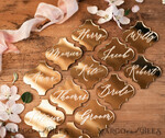PLACE CARDS / TABLE CARDS Luxury Premium Glitter/ Gold/ Silver/ Rose Gold Gold Acrylic Place Cards, 3D Gold Luxurious Wedding Seating Name Card, Elegant Acrylic Wedding Name Tags, Custom Laser Engraved Escort Cards, Editable Text 13