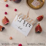 PLACE CARDS / TABLE CARDS Luxury Premium Glitter/ Gold/ Silver/ Rose Gold Modern White Wedding Place Cards, White Wedding Escort Card with Gold Printout, Elegant place cards, Wedding Table Name cards, Personalized wedding decoration 1