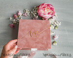 RING BEARER BOXES & PILLOWS Velvet ring box for wedding ceremony Luxury Velvet acrylic Wedding rings Box, Glamour blush pink and gold Wedding rings Box,Elegant Wedding Box velvet blusch Pink, Handmade Wedding rings Box14