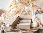 RINGTRÄGERBOXEN & KISSEN Samtkästchen für den Trauungszeremonie Beige Pink Goldene Samt Hochzeitsringbox für die Zeremonie, Ringbox für die Hochzeitszeremonie 3 Ringe Samt, Boho Glam Hochzeitsringboxen für ihn und sie, Luxus Samt Ringbox doppelt in benutzerdefinierten Farben.18