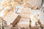 RINGTRÄGERBOXEN & KISSEN Samtkästchen für den Trauungszeremonie Beige Pink Goldene Samt Hochzeitsringbox für die Zeremonie, Ringbox für die Hochzeitszeremonie 3 Ringe Samt, Boho Glam Hochzeitsringboxen für ihn und sie, Luxus Samt Ringbox doppelt in benutzerdefinierten Farben.18