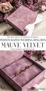 RINGTRÄGERBOXEN & KISSEN Samtkästchen für den Trauungszeremonie Ringbox für die Hochzeitszeremonie 3 Ringe, Blush Pink Goldenen Samt Hochzeitsringbox für die Zeremonie, Boho Glam Hochzeitsringboxen für ihn und sie, Luxuriöse Samt-Ringbox doppelt, kundenspezifische Farben.13