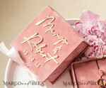 RINGTRÄGERBOXEN & KISSEN Samtkästchen für den Trauungszeremonie Rosa Goldenes Samt Hochzeitsringbox für die Zeremonie, Ringbox für die Hochzeitszeremonie 3 Ringe Samt, Boho Glam Hochzeitsringboxen für ihn und sie, Luxuriöse Samt Ringbox doppelte individuelle Farben9