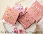RINGTRÄGERBOXEN & KISSEN Samtkästchen für den Trauungszeremonie Rosa Goldenes Samt Hochzeitsringbox für die Zeremonie, Ringbox für die Hochzeitszeremonie 3 Ringe Samt, Boho Glam Hochzeitsringboxen für ihn und sie, Luxuriöse Samt Ringbox doppelte individuelle Farben9
