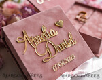 RINGTRÄGERBOXEN & KISSEN Samtkästchen für den Trauungszeremonie Personalisierte Hochzeitsbox für ihn und sie, handgemachtes Hochzeitsringkissen • Luxuriöses Ringträgerkissen • Individuelles Glamour-Ringträgerkissen12
