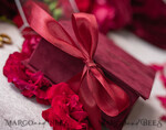 RINGTRÄGERBOXEN & KISSEN Samtkästchen für den Trauungszeremonie Luxus Samt Acryl Trauring Box, Glamour Maroon und gold Trauring Box, Elegante Trauring Box Samt Burgunder Pink, Handgemachte Trauring Box13