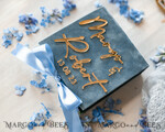 RINGTRÄGERBOXEN & KISSEN Samtkästchen für den Trauungszeremonie Staubblauer goldener Samt-Hochzeitsringbox für die Zeremonie, Ringbox für die Hochzeitszeremonie 3 Ringe Samt, Boho Glam Hochzeitsringboxen für ihn und sie, luxuriöse Samt-Ringbox doppelt, benutzerdefinierte Farben.14