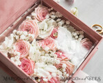 RINGTRÄGERBOXEN & KISSEN Samtkästchen für den Trauungszeremonie Luxuriöse Samt-Eheringe-Box, elegante Hochzeitsbox aus samtigem blush Pink, zarte und handgefertigte Eheringe-Box.18