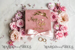 RING BEARER BOXES & PILLOWS Velvet ring box for wedding ceremony Blush Pink Golden velvet Wedding Ring Box for ceremony, Ring Box for Wedding Ceremony 3 rings velvet, Boho Glam Wedding Ring Boxes his hers, Luxury Velvet Ring box double Custom Colors9