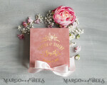 RING BEARER BOXES & PILLOWS Velvet ring box for wedding ceremony Luxury Velvet Wedding rings Box, Glamour blush pink and gold Wedding rings Box,Elegant Wedding Box velvet blusch Pink,  Handmade Wedding rings Box14