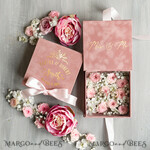 RING BEARER BOXES & PILLOWS Velvet ring box for wedding ceremony Luxury Velvet Wedding rings Box, Glamour blush pink and gold Wedding rings Box,Elegant Wedding Box velvet blusch Pink,  Handmade Wedding rings Box14