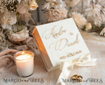RINGTRÄGERBOXEN & KISSEN Samtkästchen für den Trauungszeremonie Elfenbein Hochzeitsringboxen sein ihre, Luxuriöse Samt goldene Ringbox doppelt, Garten Hochzeitsringbox, ecru Hochzeitsbox für Trauringe22