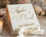 RINGTRÄGERBOXEN & KISSEN Samtkästchen für den Trauungszeremonie Elfenbein Hochzeitsringboxen sein ihre, Luxuriöse Samt goldene Ringbox doppelt, Garten Hochzeitsringbox, ecru Hochzeitsbox für Trauringe22