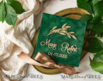 RINGTRÄGERBOXEN & KISSEN Samtkästchen für den Trauungszeremonie grüne goldene Samt-Ringbox für die Zeremonie, Ringbox für die Hochzeitszeremonie 3 Ringe Samt, Boho Glam Hochzeitsringboxen für ihn und sie, luxuriöse Samt-Ringbox doppelt, benutzerdefinierte Farben15