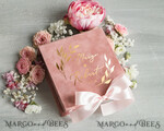 RING BEARER BOXES & PILLOWS Velvet ring box for wedding ceremony Elegant Velvet blush pink Wedding rings Box, Glamour gold Wedding rings Box, Elegant Acrylic  Wedding Box velvet blusch Pink Wedding rings Box15