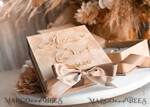 RING BEARER BOXES & PILLOWS Velvet ring box for wedding ceremony Beige Golden velvet Wedding Ring Box for ceremony, Nude Ring Box for Wedding Ceremony 3 rings velvet, Boho Glam Wedding Ring Boxes his hers, Luxury Velvet Ring box double Custom Colors15