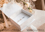 RING BEARER BOXES & PILLOWS Velvet ring box for wedding ceremony Pure White Ring Box for Wedding Ceremony 3 rings, White Golden velvet Wedding Ring Box for ceremony, Glamour Wedding Ring Boxes his hers, Luxury Velvet Ring box double Custom Colors24