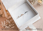 RING BEARER BOXES & PILLOWS Velvet ring box for wedding ceremony Pure White Ring Box for Wedding Ceremony 3 rings, White Golden velvet Wedding Ring Box for ceremony, Glamour Wedding Ring Boxes his hers, Luxury Velvet Ring box double Custom Colors24