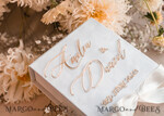RING BEARER BOXES & PILLOWS Velvet ring box for wedding ceremony Pure White Ring Box for Wedding Ceremony 3 rings, White Golden velvet Wedding Ring Box for ceremony, Glamour Wedding Ring Boxes his hers, Luxury Velvet Ring box double Custom Colors24