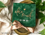 RINGTRÄGERBOXEN & KISSEN Samtkästchen für den Trauungszeremonie Grüne goldene Samt-Ehering-Box für die Zeremonie, Ringbox für die Hochzeitszeremonie 3 Ringe Samt, Boho Glam Hochzeitsringboxen für ihn und sie, Luxuriöse Samt-Ringbox doppelt, individuelle Farben.13