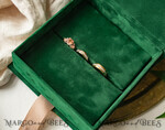 RINGTRÄGERBOXEN & KISSEN Samtkästchen für den Trauungszeremonie Grüne goldene Samt-Ehering-Box für die Zeremonie, Ringbox für die Hochzeitszeremonie 3 Ringe Samt, Boho Glam Hochzeitsringboxen für ihn und sie, Luxuriöse Samt-Ringbox doppelt, individuelle Farben.13