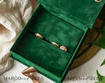 RINGTRÄGERBOXEN & KISSEN Samtkästchen für den Trauungszeremonie Grüne goldene Samt-Ringbox für die Zeremonie, Ringbox für die Hochzeitszeremonie 3 Ringe Samt, Boho Glam Hochzeitsringboxen für ihn und sie, Luxuriöse Samt-Ringbox doppelt, maßgeschneiderte Farben.11