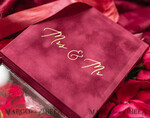 RINGTRÄGERBOXEN & KISSEN Samtkästchen für den Trauungszeremonie Marsala Gold Velvet Acryl Hochzeitsringe Box, Glamour Maroon und Gold Hochzeitsringe Box, Elegante Hochzeitsbox Samt Burgunder Rosa, Handgemachte Hochzeitsringe Box12