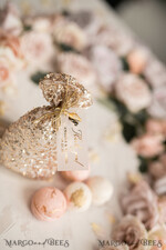 Wedding Thank You favors, Glamour Rose Gold Bag5