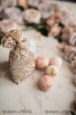 Wedding Thank You favors, Glamour Rose Gold Bag5